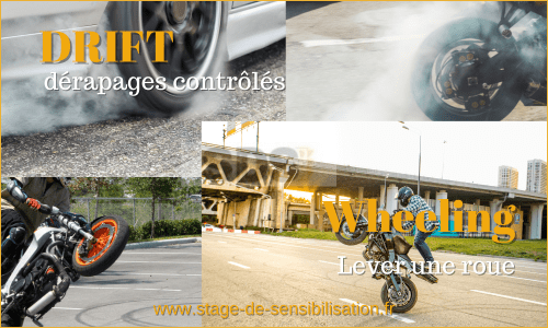Infraction pour conduite acrobatique