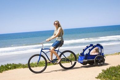 la remorque vélo pour enfant.